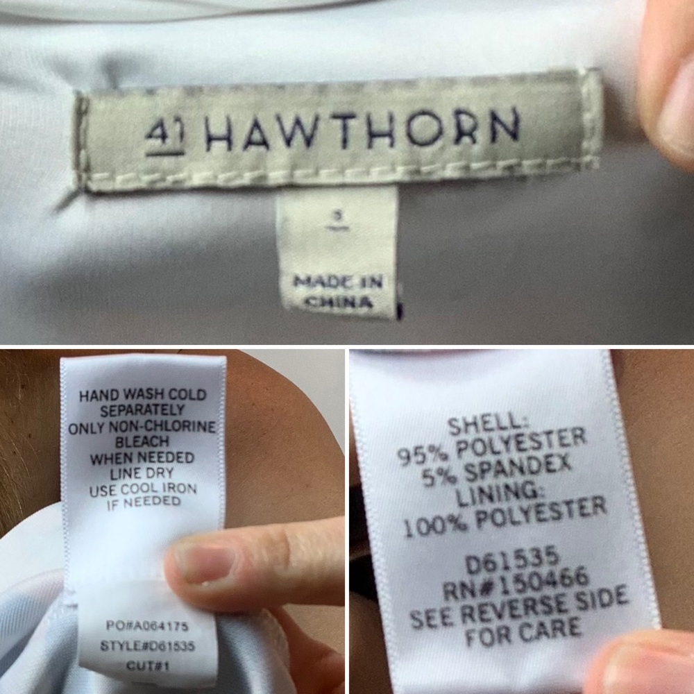 41 HAWTHORN fit & flare dress floral striped 1834 - Picture 6 of 8
